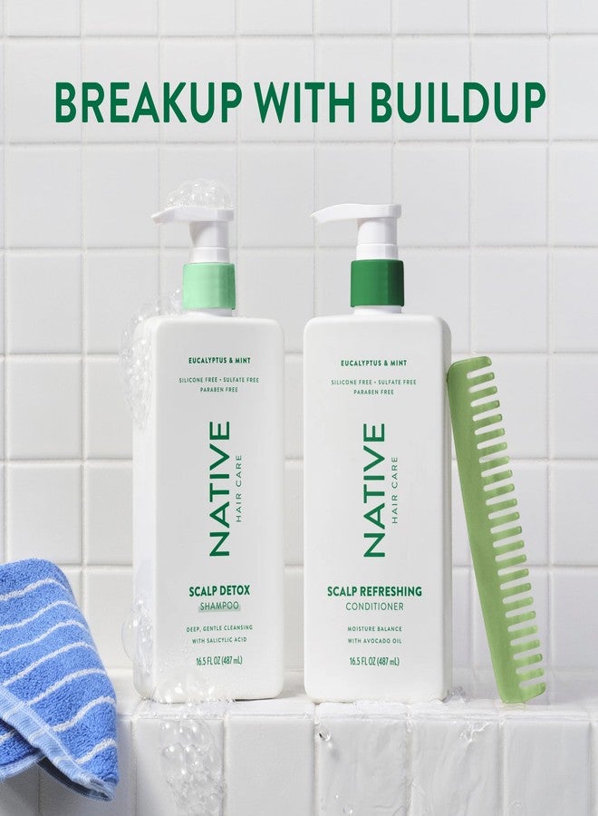 Native Scalp Detox Shampoo and Conditioner, Eucalyptus & Mint, Naturally Derived Ingredients | All Hair Types, Color & Treated, Fine to Dry Damaged, Sulfate & Dye Free - 2-Pack - Image 2